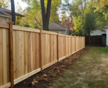 Backyard timber fence in Newcastle