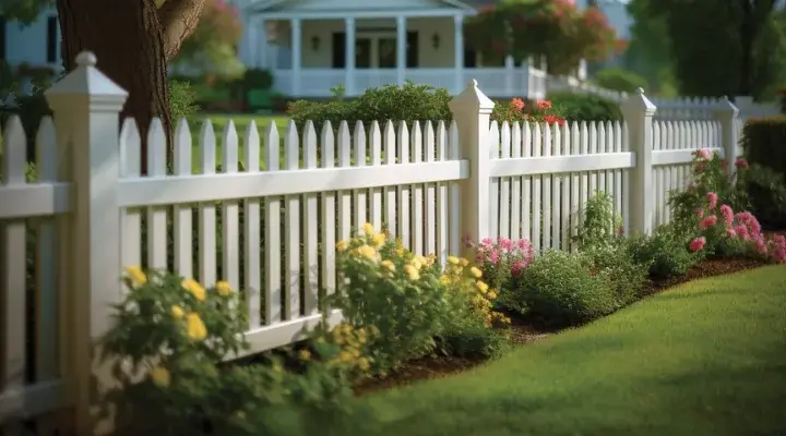 White wooden picket fence in Newcastle